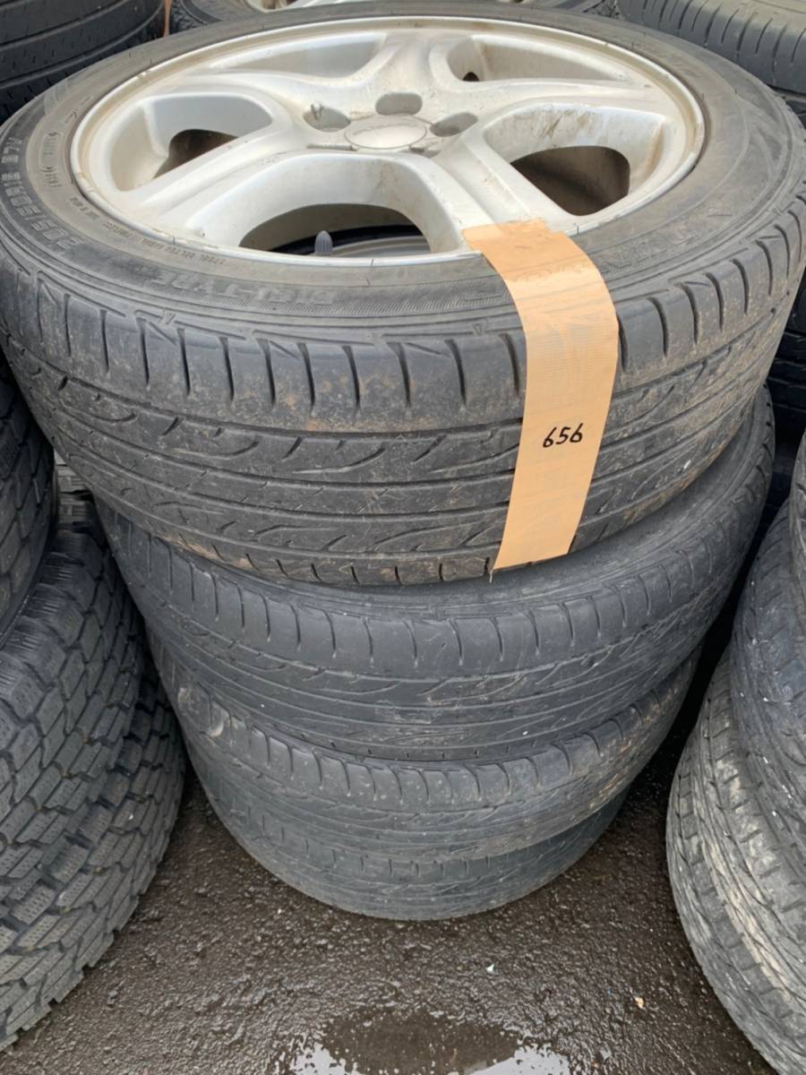 Y656 205/50R16 DUNLOP ダンロップ 2013年 PCD100 5H 6.5J OFFSET 55 SUBARU 4本セット拍卖