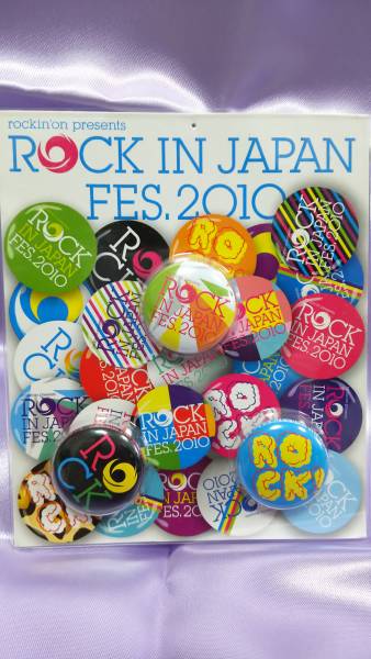 ROCK IN JAPAN FES. 2010 缶バッチ3個セット拍卖