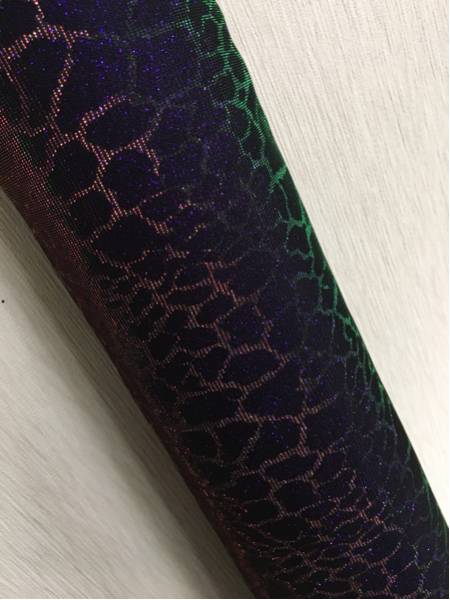 #2040 新品 在庫処分 イギリス製 キリン柄グリッター生地 1m×140cm バッグ 素材 ハンドメイド キラキラ ホログラム 動物 アニマル ■拍卖