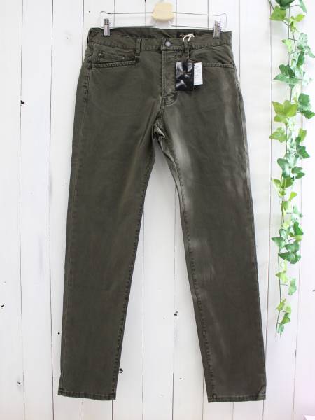 新品*nano universe ナノユニバース*レギュラーライン5Pパンタローニパンツ L カーキ拍卖