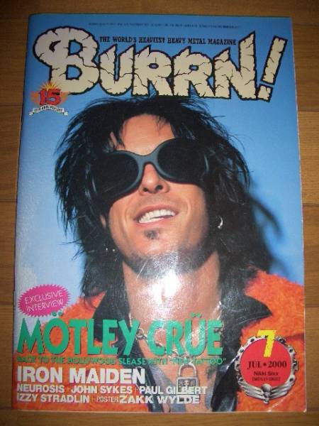 『BURRN! No.214/'00.7』MOTLEY CRUE/IRON MAIDEN/PANTERA拍卖