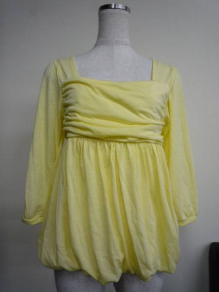 ◆ トップス サイズM ポリエステル レーヨン イエロー系 ◆拍卖