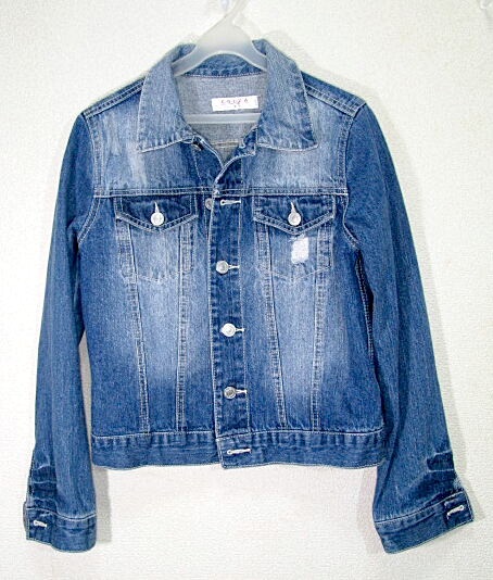 COLZA デニムジャケット・Gジャン S レディース ブリーチ加工拍卖