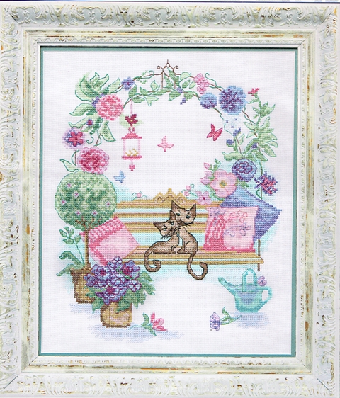 CRYSTAL ART クロスステッチキットDATE CATS LOVERS ネコちゃん達のデート♪拍卖