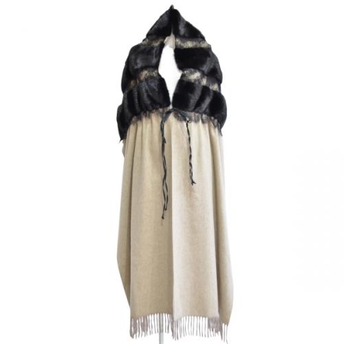 FENDI フェンディ ミンクファー付キャンディーストール R2A-105843 ☆拍卖