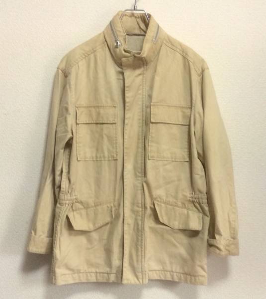 VAN JAC ヴァンジャック◇コットン ジャケット フルジップ フード内蔵 サファリジャケット L拍卖