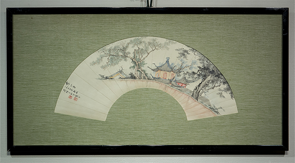 王秋岑 1964年作 寒山寺 額装 真作 中国 絵画拍卖