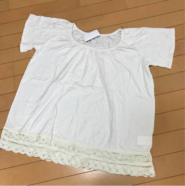 新品 SM2 バテンレース 半袖 カットソー Tシャツ オーバーサイズ 大きいサイズ 綿麻 リネン混 ナチュラル拍卖