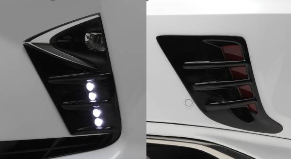 LX MODE フォグランプガーニッシュ/LXリアバンパーリフレクターガーニッシュ 2点セット拍卖