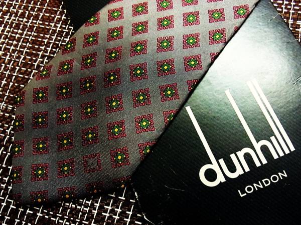 ・ω・ ★SALE/0824★ダンヒル【ロゴ】ネクタイ♪拍卖