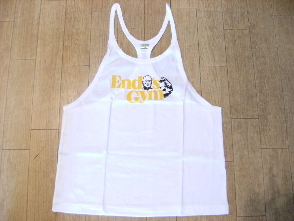廃盤品★日本製★ボディビル,格闘技,プロレス,ゴールドジム★腕相撲,アームレスリング,遠藤光男,Endo's Gym タンクトップ 2L★筋トレ 筋肉拍卖