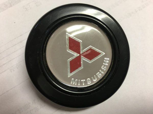 当時物 ! レア ! 美品 ! ミツビシ 三菱 ホーン ボタン 旧車 街道レーサー ランサー パジェロ ギャラン デボネア GTO 高速有鉛 スタンス拍卖
