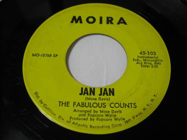 【7”】 THE FABULOUS COUNTS / ●プロモ 片面収録盤● JAN JAN US盤 ファビュラス・カウンツ ジャン・ジャン拍卖