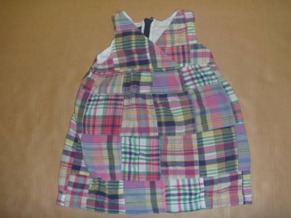 希少 美品 TOMMY HILFIGER トミーヒルフィガー パッチワーク柄 ワンピース 3-6mos 女の子用拍卖