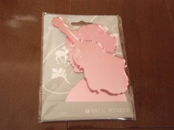新品・未使用 インテリア小物 アクリルウォールミラー 壁掛ミラー マドモアゼル ピンク系拍卖