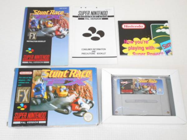 SFC★STUNT RACE FX SNES 海外版(国内本体動作不可)★箱付・説明書付・ソフト付拍卖