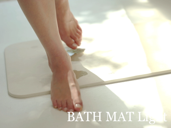 Soil バスマットライト 珪藻土 軽い バスマット 吸水 ソイル おしゃれ 日本製 衛生的 便利拍卖
