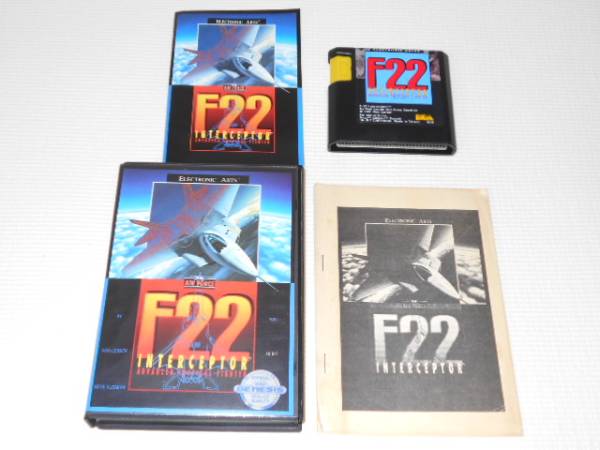 MD★F22 INTERCEPTOR GENESIS 日本語マニュアル付★箱付・説明書付・ソフト付拍卖