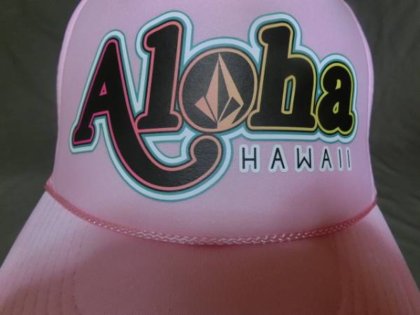 激レア USA購入 ボルコム【VOLCOM】GIVEBACK SERIES 【ALOHA】【HAWAII】プリントメッシュキャップ新品未使用拍卖