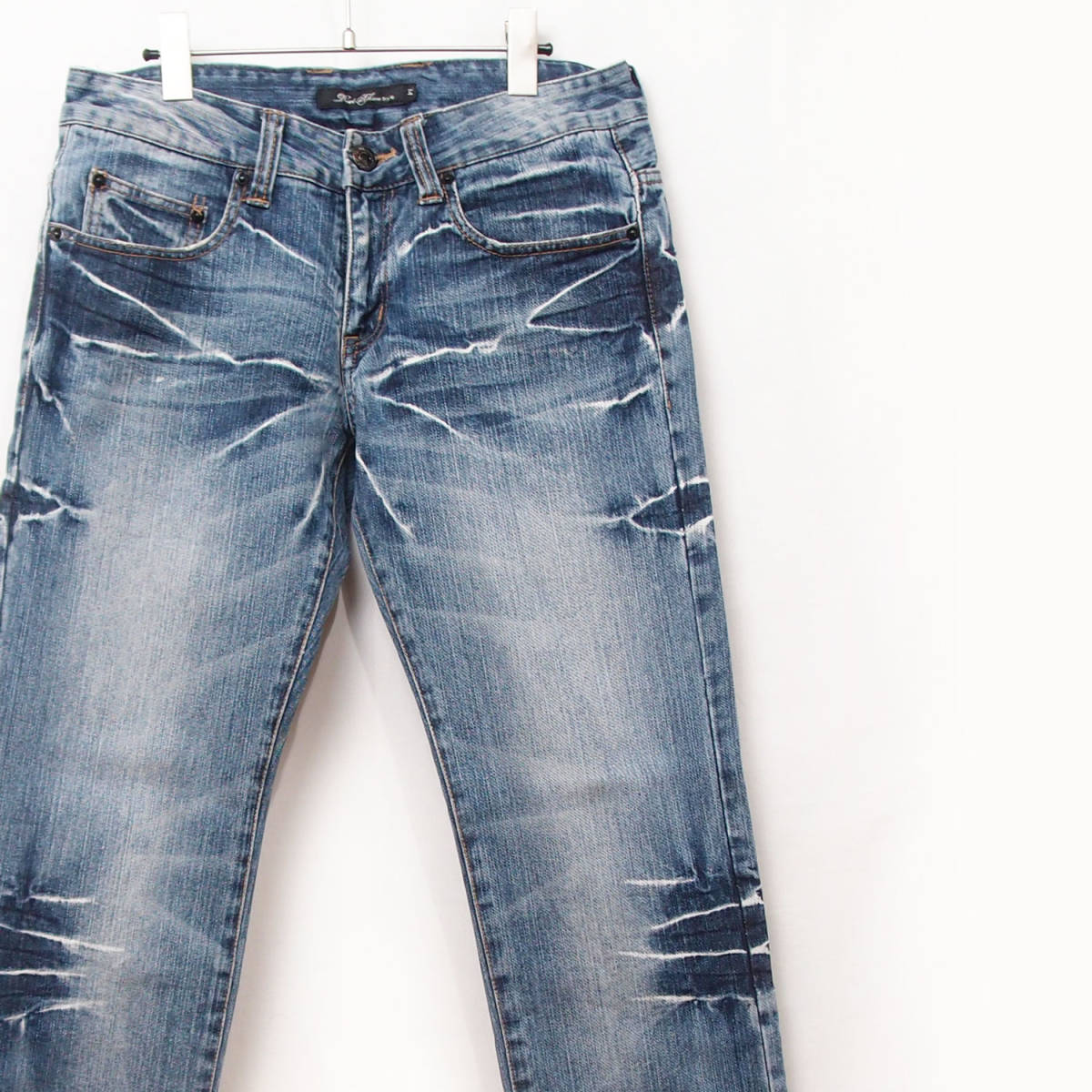 ROOT THREE ストレートデニム ブルー Mサイズ dnm642拍卖