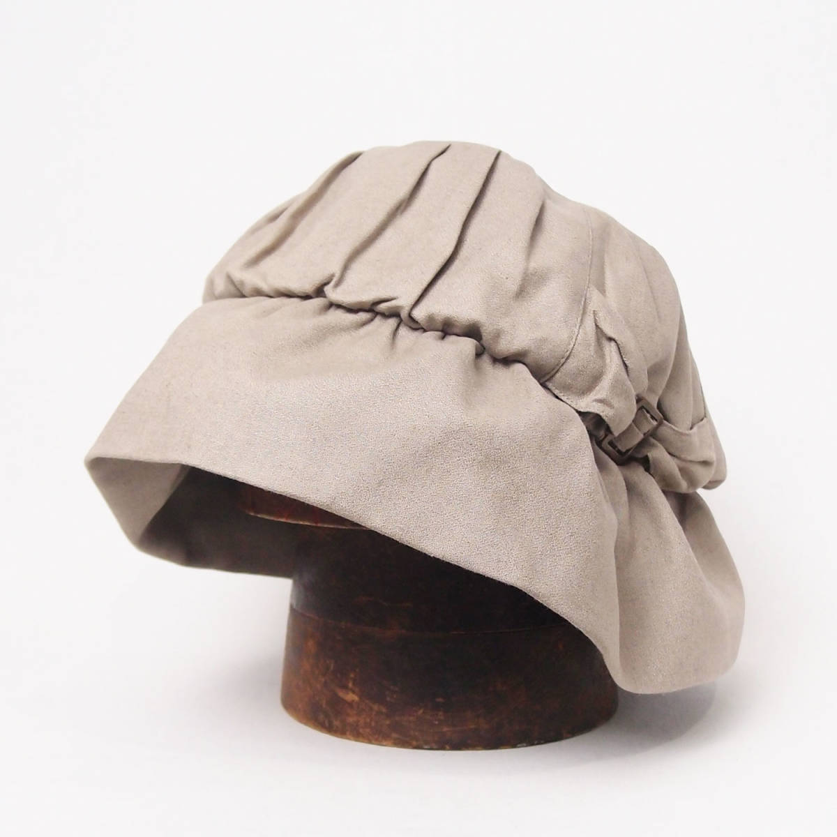 コットンギャザーハット グレージュ 58cm拍卖