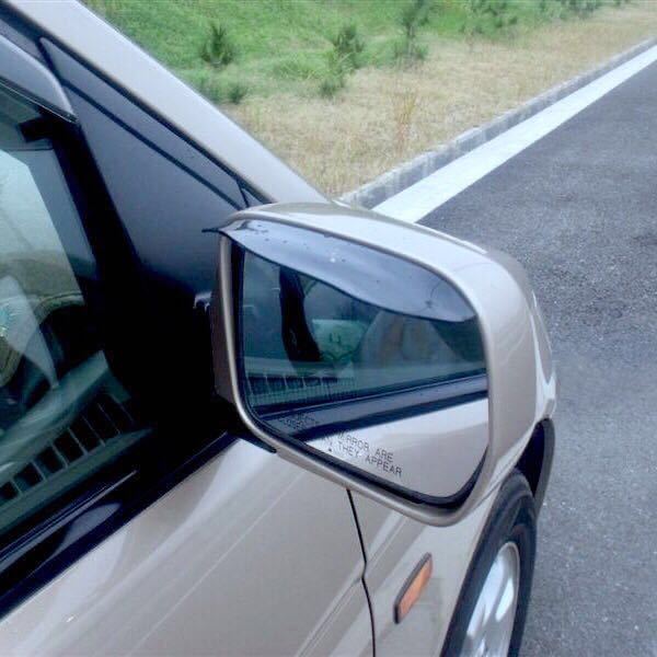 ホンダ ラグレイト対応 サイドミラー エアロバイザー 左右2枚セット カラー全2色 クリアブラック/クリアホワイト GH-RL1/LA-RL1等対応拍卖