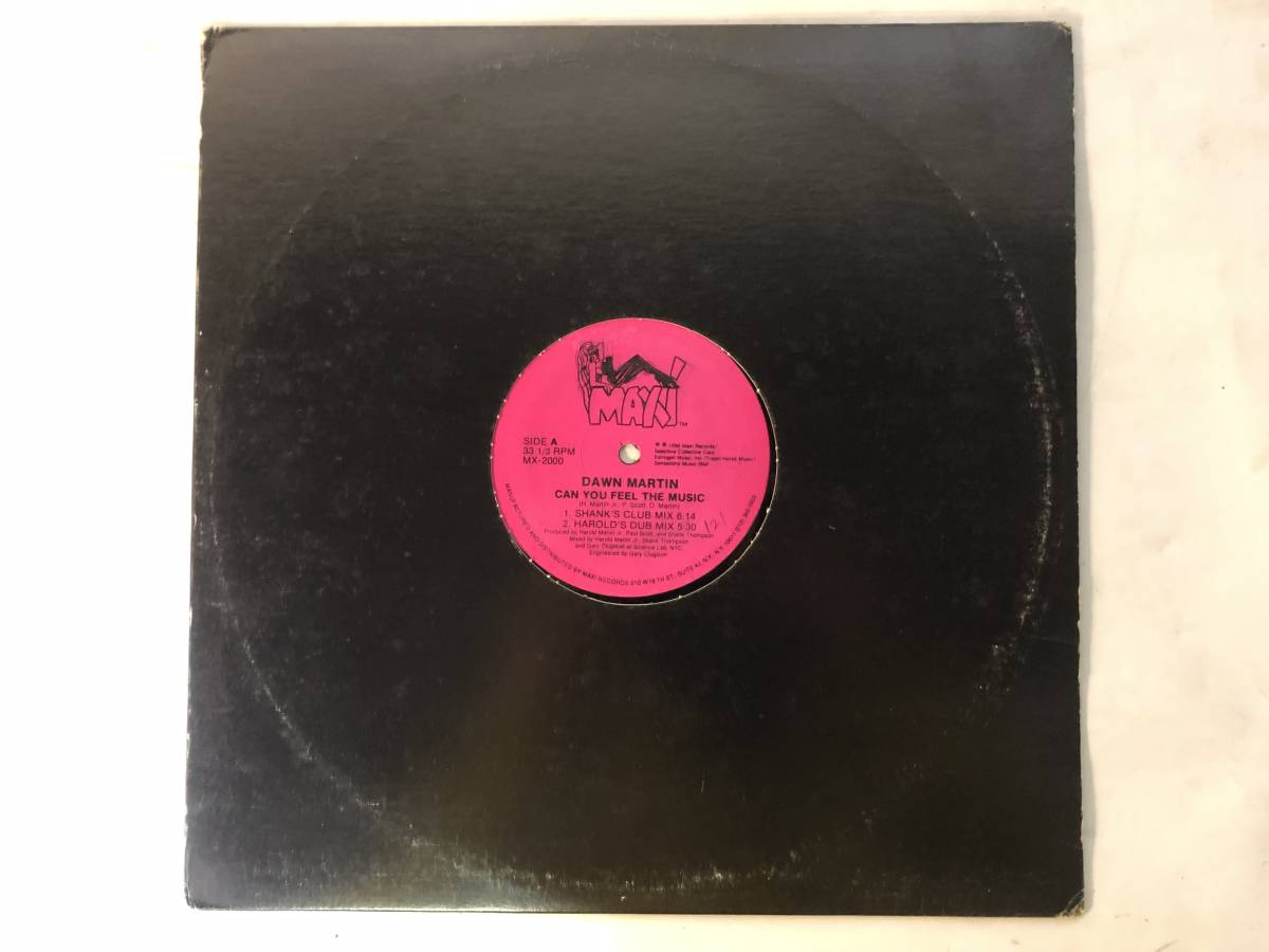 20417S 輸入盤 12inch LP★DAWN MARTIN/CAN YOU FEEL THE MUSIC★MX-2000拍卖