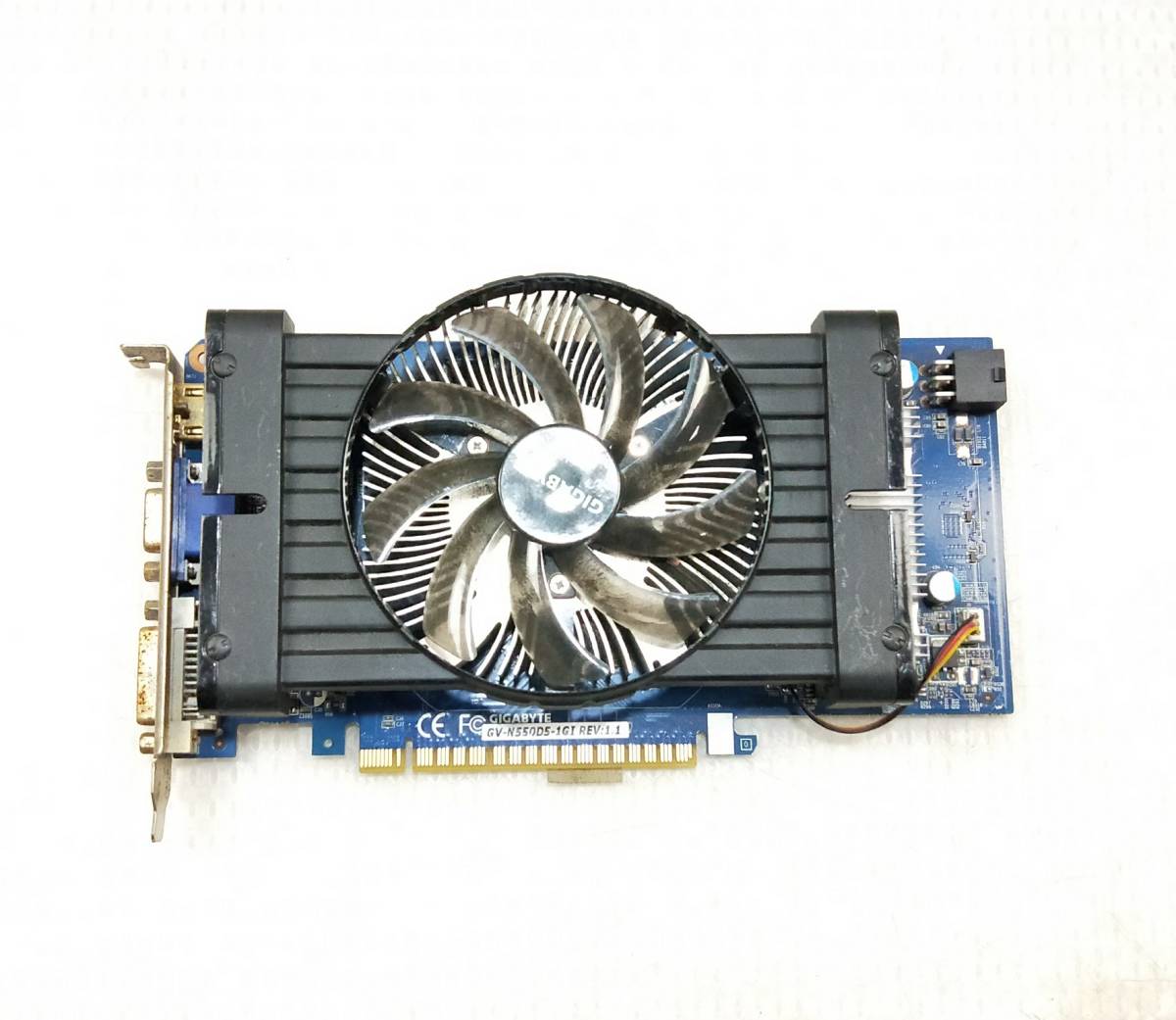 【中古パーツ】GIGABYTE GV-N550D5-1GI REV:1.0 HDMI/VGA/HDMI グラフィックポード /ビデオカード PCI-E ■XK624-2拍卖