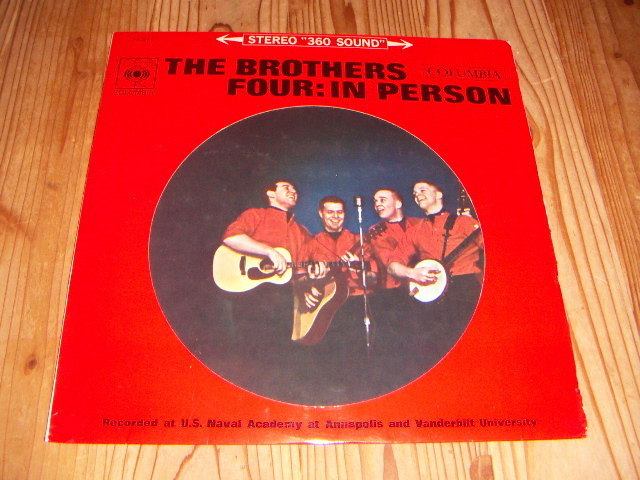●即決!LP:THE BROTHERS FOUR IN PERSON ブラザース・フォア・コンサート ブラザース・フォア:特殊ジャケ:ペラジャケ拍卖