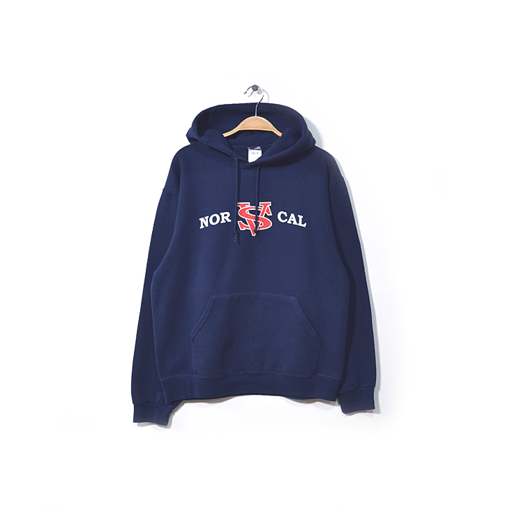 【送料無料】ジャージーズ NOR CAL ロゴプリント スウェットパーカ トレーナー メンズM ヴィンテージ JERZEES アメカジ 古着 CG0195拍卖