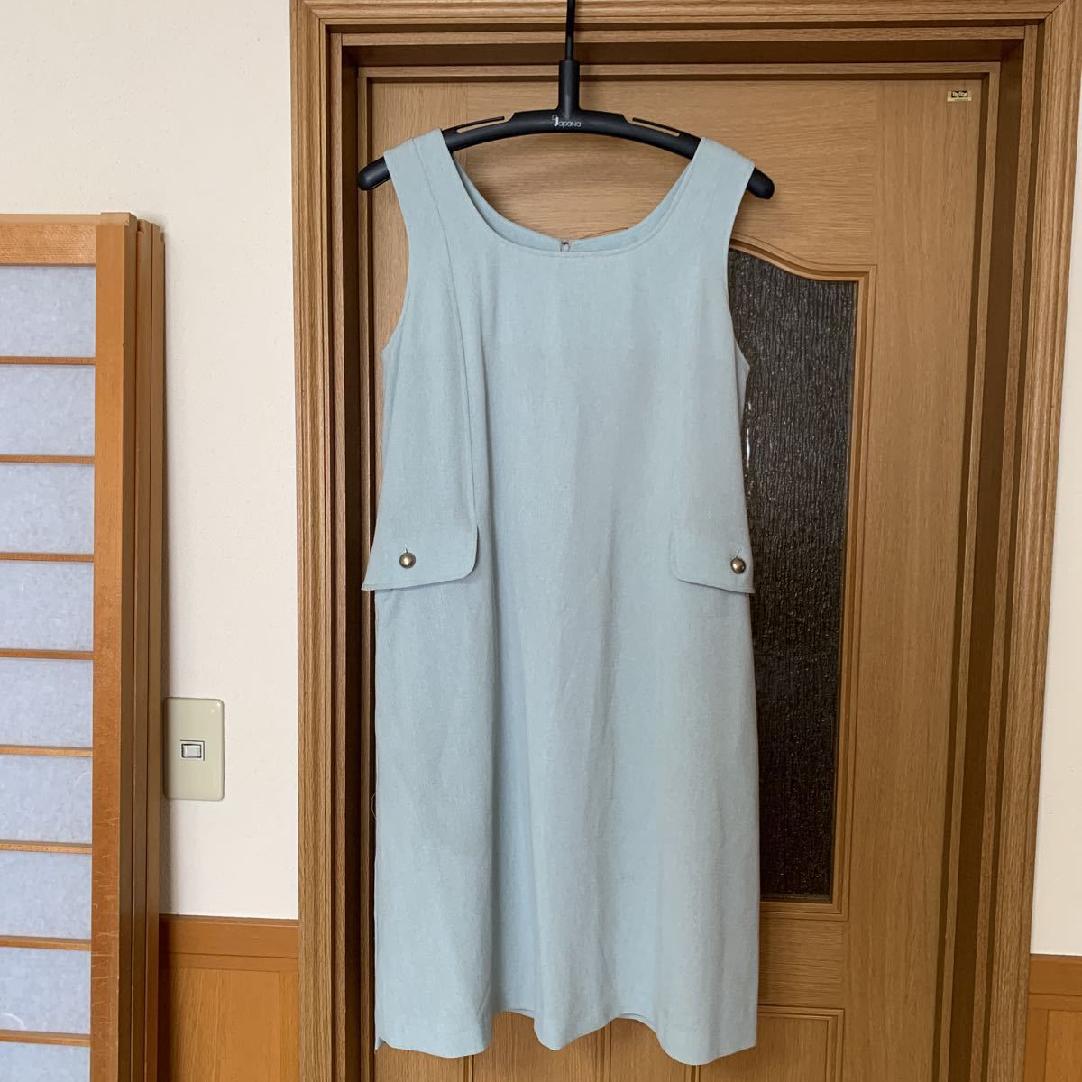 ピエールカルダン pierre cardinマタニティワンピース 妊婦 ロングワンピース 薄いグリーン 11号 日本製 新品 未使用 送料無料拍卖