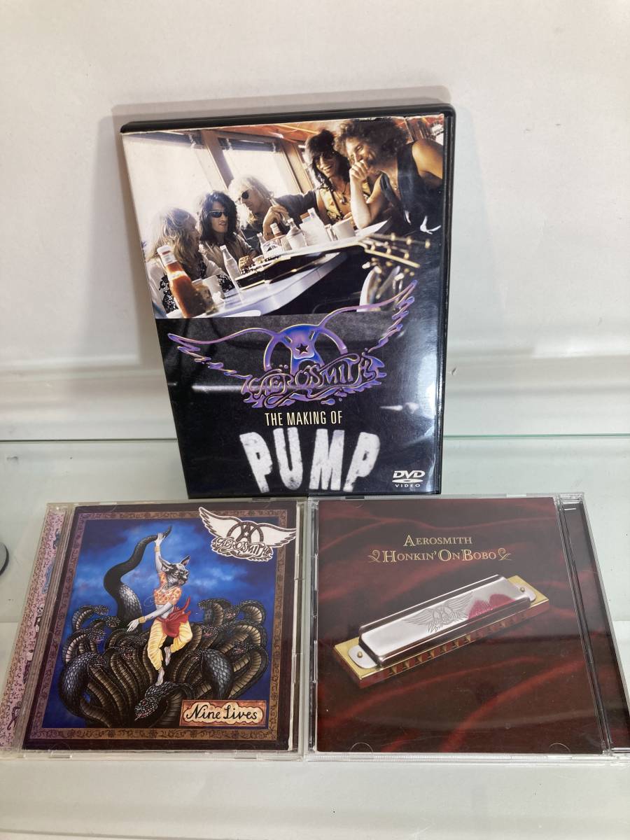 現状品 AEROSMITH エアロスミス DVD CD 3枚セット 中古品 拍卖