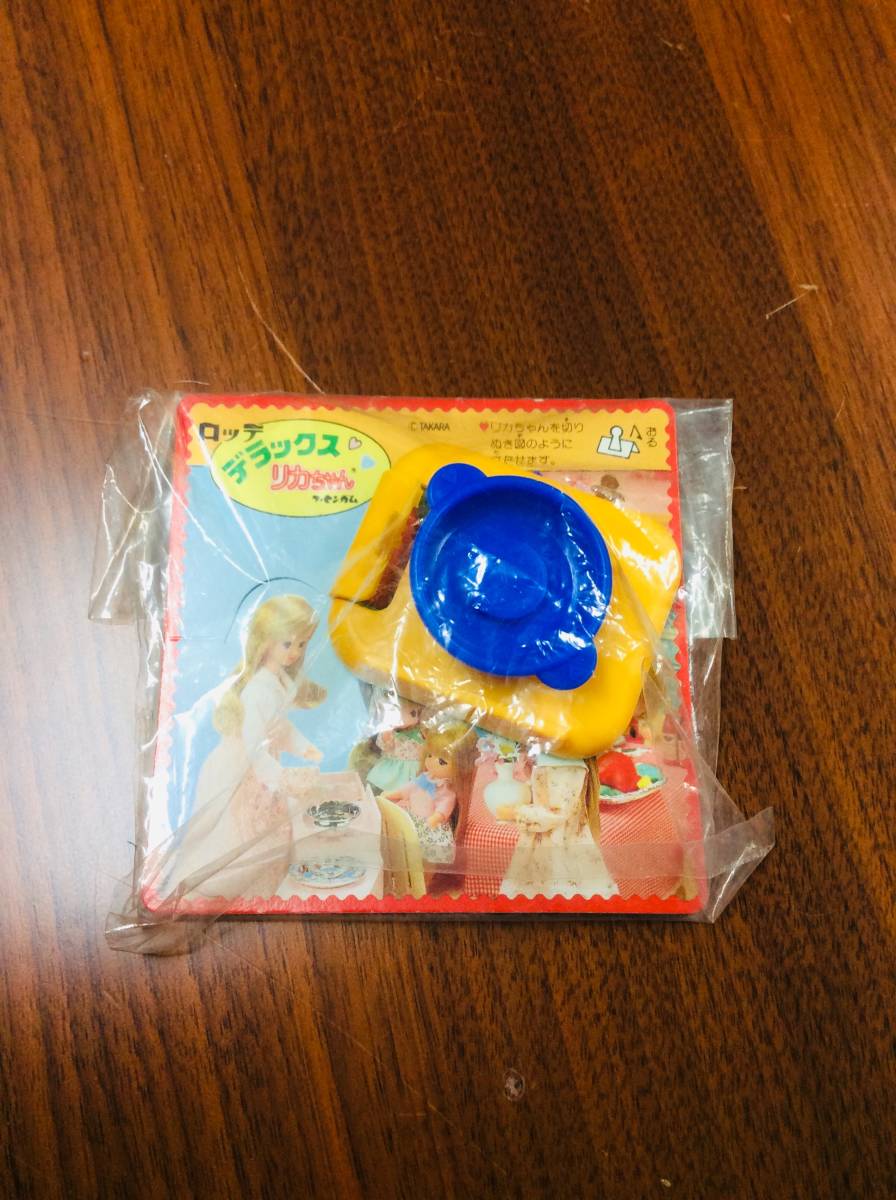 R6001A-YP3【駄菓子屋】TAKARA ロッテ デラックス リカちゃん フーセンガム ガステーブルセット .希少 デットストック 未使用 昭和 レトロ拍卖