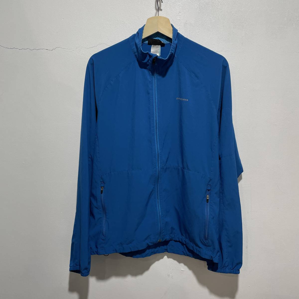 ☆送料無料☆Patagonia☆ジップアップジャケット☆メンズM☆青☆ストレッチ☆d22☆拍卖