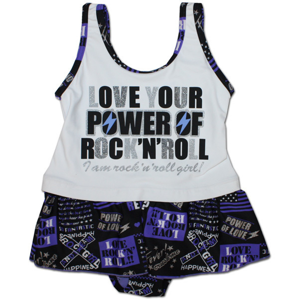 Poney comb 女児用ラメプリントワンピース水着 33250332 パープル 130拍卖