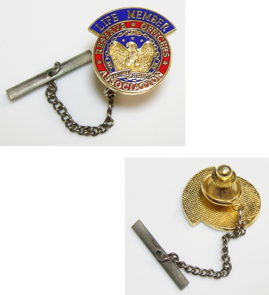 US レトロ RESERVE OFFICERS ASSOCIATION タイタック/ ROA,LIFE MEMBER,アメリカ軍,ミリタリー,ピンバッヂ,イーグル,サープラス,ARMY,USAF拍卖