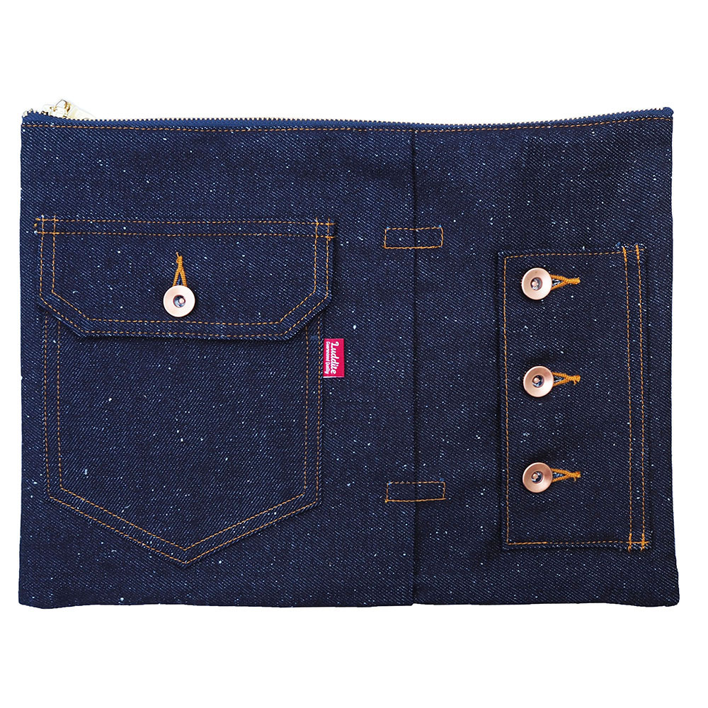 LUDDITE ラダイト デニム バッグインバッグA4 (NDE ネップデニム)拍卖