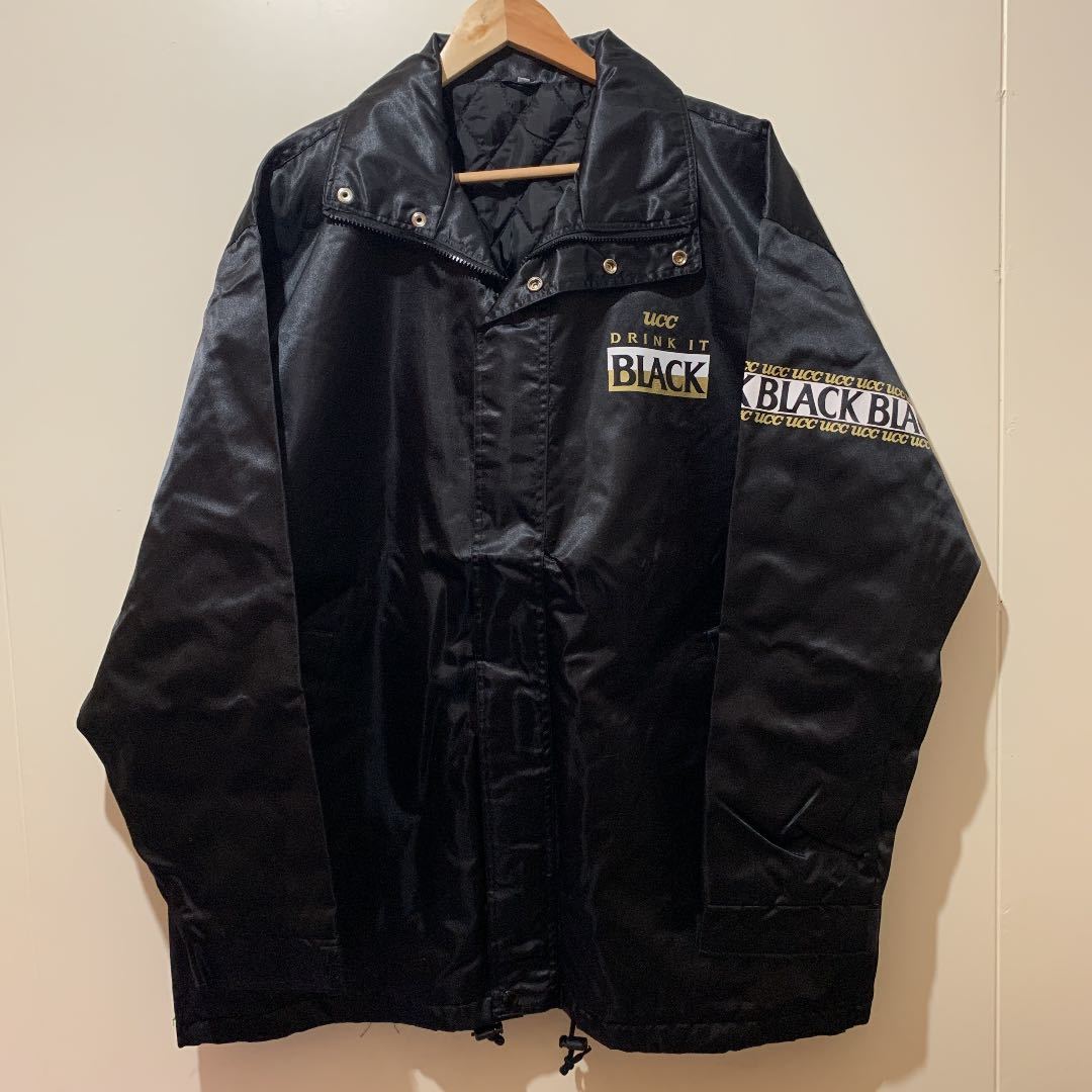 新品未使用 UCC BLACK ユーシーシーブラック / 缶コーヒー オリジナル コーチジャケット スタジアムコート スタジャン / フリーサイズ拍卖