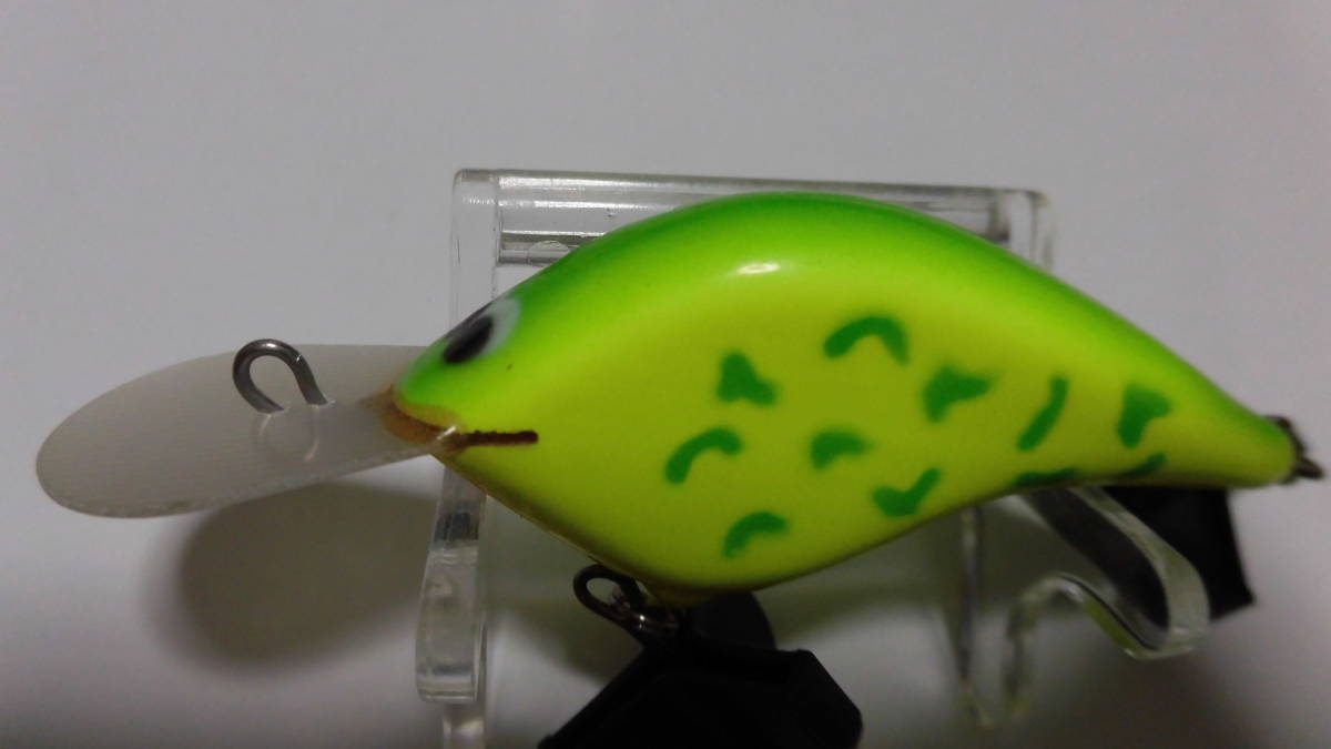 10 秘密のクランク CPリッパーショートビル ボディ約6cm フラットシャッド FLAT SHAD WOOD ウッド フラットサイドクランク BOX保管未使用拍卖
