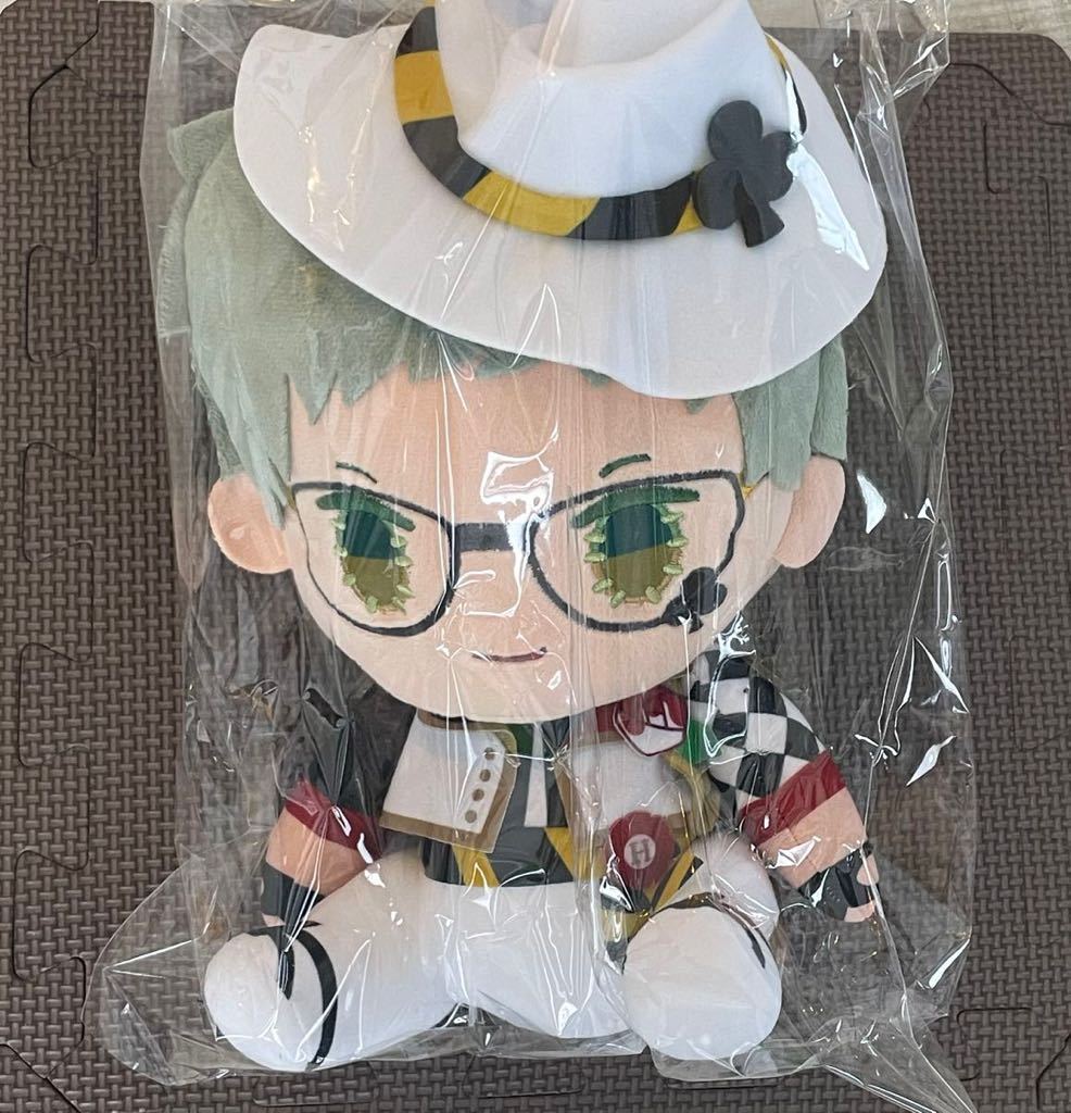 【トレイ・クローバー】ディズニー ツイステッドワンダーランド スペシャルハンドメイド風お座りぬいぐるみハーツラヴュル寮 新品タグ付き拍卖