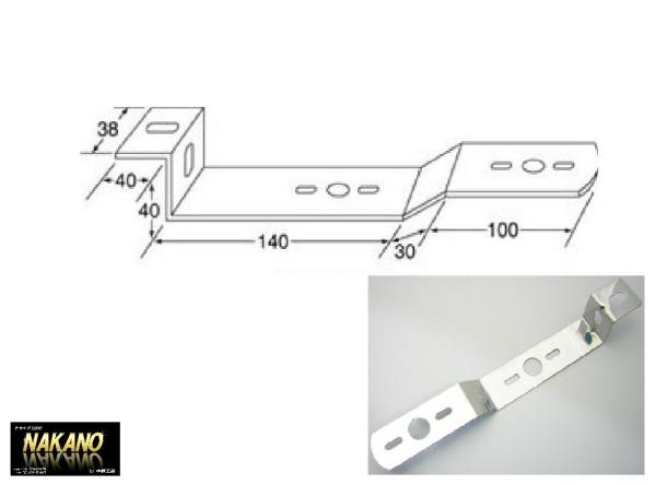 トラック用 バス マーカーステー ステンレス細Z型2ヶ付/824 車幅灯 2段 後方確認ステー 後方位置確認 足元照らし 拍卖