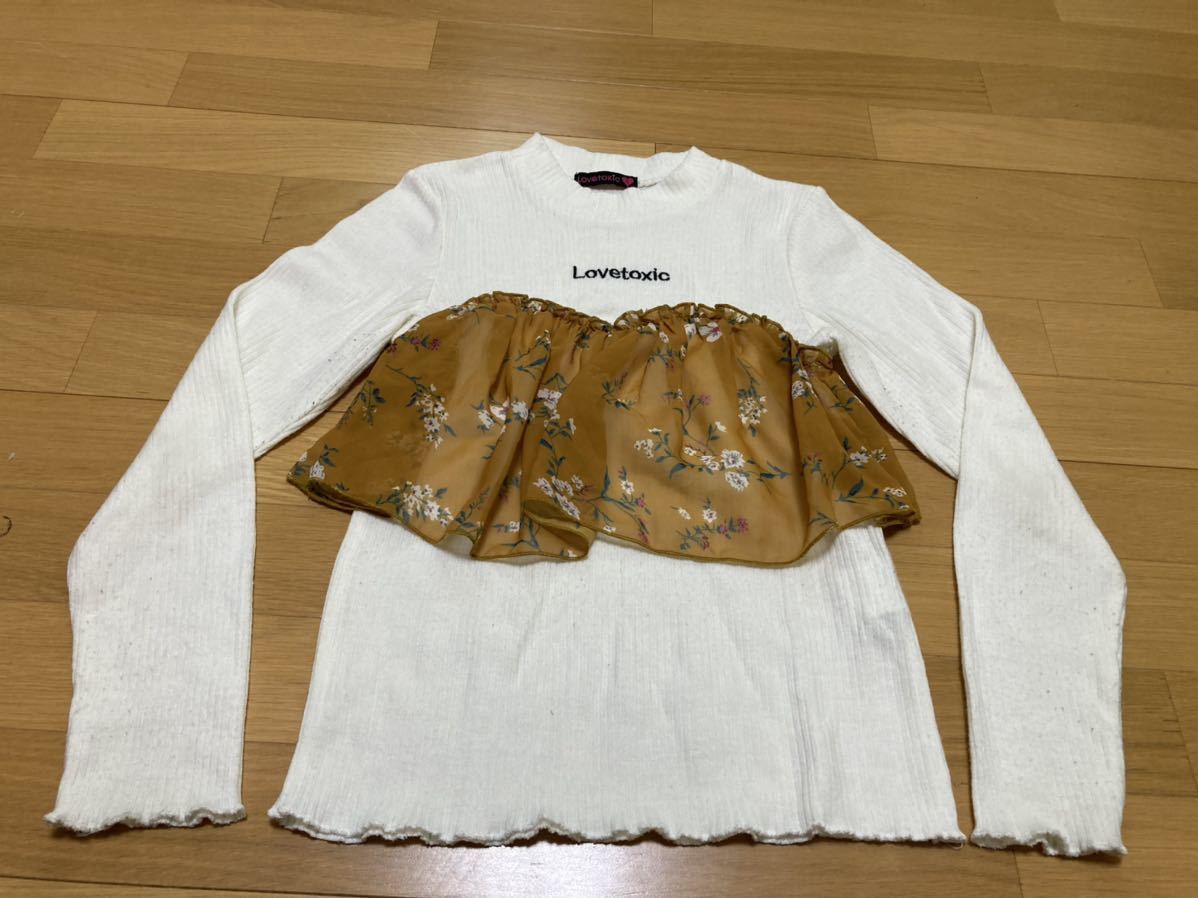 ラブトキシック 長袖カットソー サイズL 160センチ トップス キッズ ジュニア 女の子 長袖Tシャツ拍卖