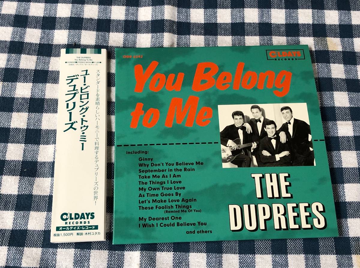 デュプリーズ/ユー・ビロング・トゥ・ミー 中古CD 紙ジャケ紙ジャケット The Duprees拍卖