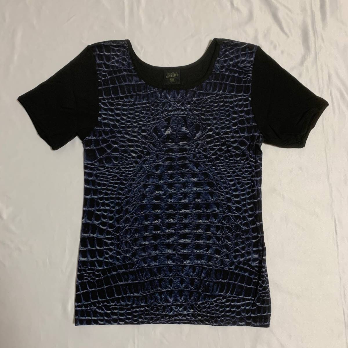 Jean Paul GAULTIER ジャンポール ゴルチエ ゴルチェ クロコダイル 蛇 ヘビ Tシャツ archve トップス 男女兼用 unisex 小さめ拍卖
