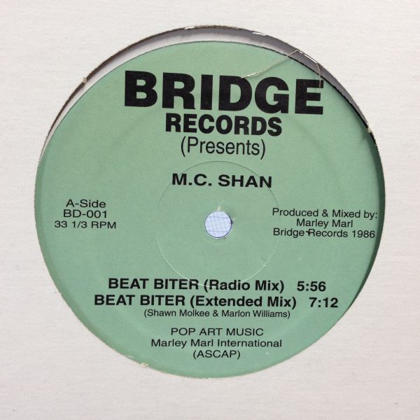 12inchレコード M.C. SHAN / BEAT BITER / THE BRIDGE拍卖