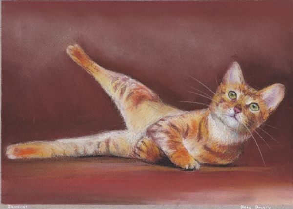 ☆☆☆イラスト原画 ドミトリー・オレナ 「伸び」拍卖