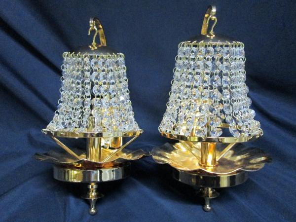 ランプ型壁掛けシャンデリア 観光バス風 2個セット拍卖