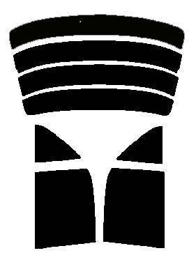 スモーク 26% 2層構造フィルム ランサーエボリューション2 CE9 カット済みカーフィルム リヤーセット拍卖