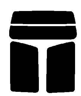 IR断熱ブラックワン 1% 2層構造フィルム パジェロ V2# 3ドア カット済みカーフィルム リヤーセット拍卖