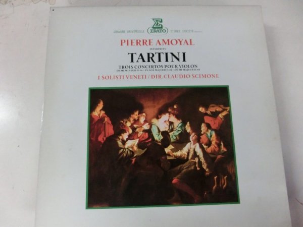 LP / アモワイアル、シモーネ指揮、イ・ソリスティ・ヴェネティ / タルティーニ/ヴァイオリン協奏曲D48,56,82 / Erato / ERA-2218 / 日本盤拍卖